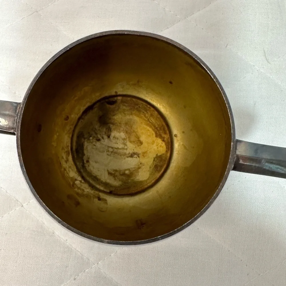 Vintage 1950’s Empire Crafts Quadruple Silver Plated Sugar Bowl Cup